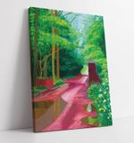 ARRIVAL OF SPRING 5 , DAVID HOCKNEY - FRAMED CANVAS WALL ARTWORK PICTURE PRINT