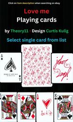 Love me by Theory11 – Single playing card – Select from list – ZW 44