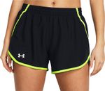 Under Armour Fly By Womens Running Shorts Black 3 Inch Lightweight Zip Pocket