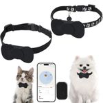 Cat Tracker with No Monthly Fees – 1 GPS + 2 Elastic M, black