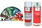 Spray Cans Set 400ml Base Coat Ssangyong Lak Space Black Pearl+Clear Varnish