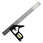 300mm Adjustable Engineers Combination Try Square Set 12” Right Angle Guide