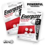 LR44 A76 ENERGIZER Batteries 357 AG13 V13GA Cell Button Battery *EXPIRY 06/2027*