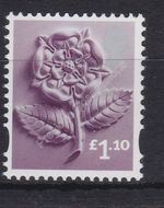 GB SG EN41 MNH MINT England £1.10 Tudor Rose Regional  Definitive Stamp