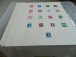 GB  Stamps Collection QEII 1952 - 1963 MINT & USED ON LEAVES