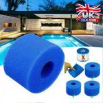 2-6x Lay In Clean Spa S1 Washable Bio Foam VI LAZY Filter Reusable