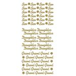 Son, Daughter, Grandchild Peeloff Stickers for Card Making Scrapbooking Crafts