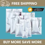 NEW RESEALABLE MYLAR ALUMINIUM ZIP GRIP FOIL BAGS SACHETS HEAT SEAL FOOD GRADE