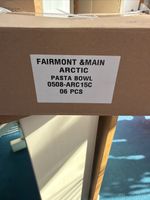 Fairmont & Main Attic Fine Porcelain Pasta Bowl X6 Excellent Condition