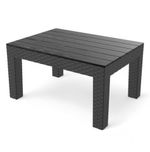 Black Rattan Effect Garden Side Table Outdoor Coffee Bistro Patio Furniture Unit