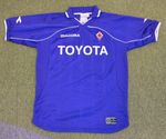 Fiorentina 2000-2001 Diadora Home Football Shirt Large Retro Serie A Il viola
