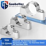 Pipe Clamp Support Bracket Pipe Fixing Fittings Stainless Steel for 16-50mm Pipe