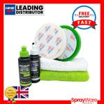 Cartec 3000 & 9000 Starter Kit Polishing Compounding Pad Microfibre Cloth 150ml