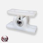 Door Hold Back Retainer White Plastic Nylon Horsebox Caravan Motorhome Horsebox