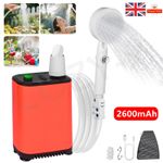Camping Shower USB Portable Rechargeable Electric Shower Pump for Hiking Outdoor
