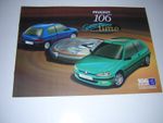PEUGEOT 106 TIME EDITION SALES BROCHURE 1996