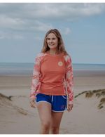 Saltrock Coraline Long Sleeve Rash Vest RED women