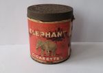 Vintage 1930s Thomas Bear & Sons Elephant Cigarettes Advertising Tin Box 50s