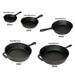 PRE-SEASONED CAST IRON FRYING PAN /SIZZLERFOR HEALTHY COOKING HOT SERVING DISH