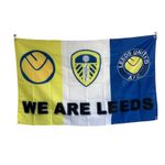LEEDS UNITED FOOTBALL FLAG WE ARE LEEDS