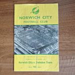 Norwich City V Swindon Town FA Cup Programme 11th December 1958 (1959 Cup Run)