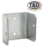 50mm Galvanised Fence Panel Clip & Trellis Bracket for Garden & Decking Fixing