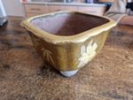 Antique Chinese Clay Planter Floral Design