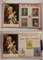 Vatican Pope John XXIII Sede Vacante Souvenir Cards Philatelic Set