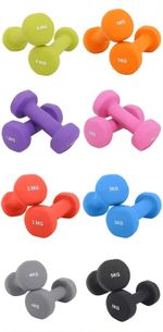 Neoprene Dumbbell Pair – Cast Iron Core Non-Slip Weights 0.5kg–5kg – Home Gym UK