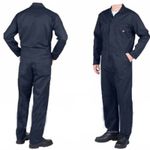 2 x Packs Navy Overall Coveralls Boiler suit Warehouse Garages work Uniform coat