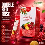 Double Red Rose 10ml x 15 Sachets | Daily Antioxidant Food Supplement with NAC &