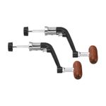 2Pcs Fishing Reel Handle Replacement Crank Rock Arm Rotary Knob Wood Grip Large