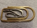 Final Reduction Very Rare Superb Gold and Silver Dupont Cash Clip Made In France