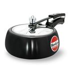 Hawkins Contura Black 3.5 Litre Pressure Cooker, Hard Anodised Cooker, Handi Coo