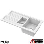 Fireclay Counter Top Sink 1.5 Bowl 1010 x 525mm "Graded"