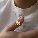 Necklace New Christma~~ York Logo Pendant Chain Valentines Xmas Birthday Yankees