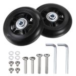 Replacement Luggage Wheels 75x24mm Suitcase Wheel Repair Kits