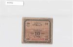 *(A)Italy Banknote Allied Military Currency 10 Lire 1943 [A17712]8n5