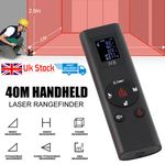 Handheld Metal Digital Laser Point Distance Meter Measure Tape Range Finder 40M