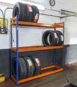 Heavy Duty Tyre Racking 1800mm H x 1800mm W x 450mm D – 3 Level tyre racking