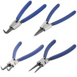 6" Circlip Pliers Internal External Bent Nose Straight Tip Snap Ring Pliers