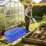 240l/63.4gal  Water Storage Bladder, Foldable Portable Water Bladder Tank Blue