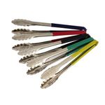 Serving Tongs Food Colour Coded Cooking Buffet 12" Choose from 7 Colours
