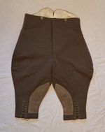Original ~ British Military ~ Officer ~ Khaki Riding Breeches ~ 36/37 inch waist