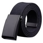 Belts Mens Womens Unisex Army Cotton Canvas Webbing Buckle Belt for Jeans