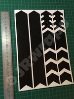 Frame Protector Kit Stickers Decals Protection SCOOTER BIKE BMX MTB MATTE BLACK