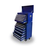 427 TOOL BOX ROLLER CABINET STEEL CHEST 16 DRAWERS GLOSS BLUE - US PRO TOOLS 