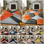 New Modern Large Shaggy Rugs Hallway Runner Living Room Rugs Bedroom Carpet Mats