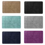Non Slip Bath Mat for Bathroom Soft Fluffy Washable Rug Water Absorbent 50x80cm
