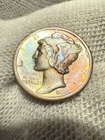 1926-D Mercury Dime Gem AU+ High Grade Toned